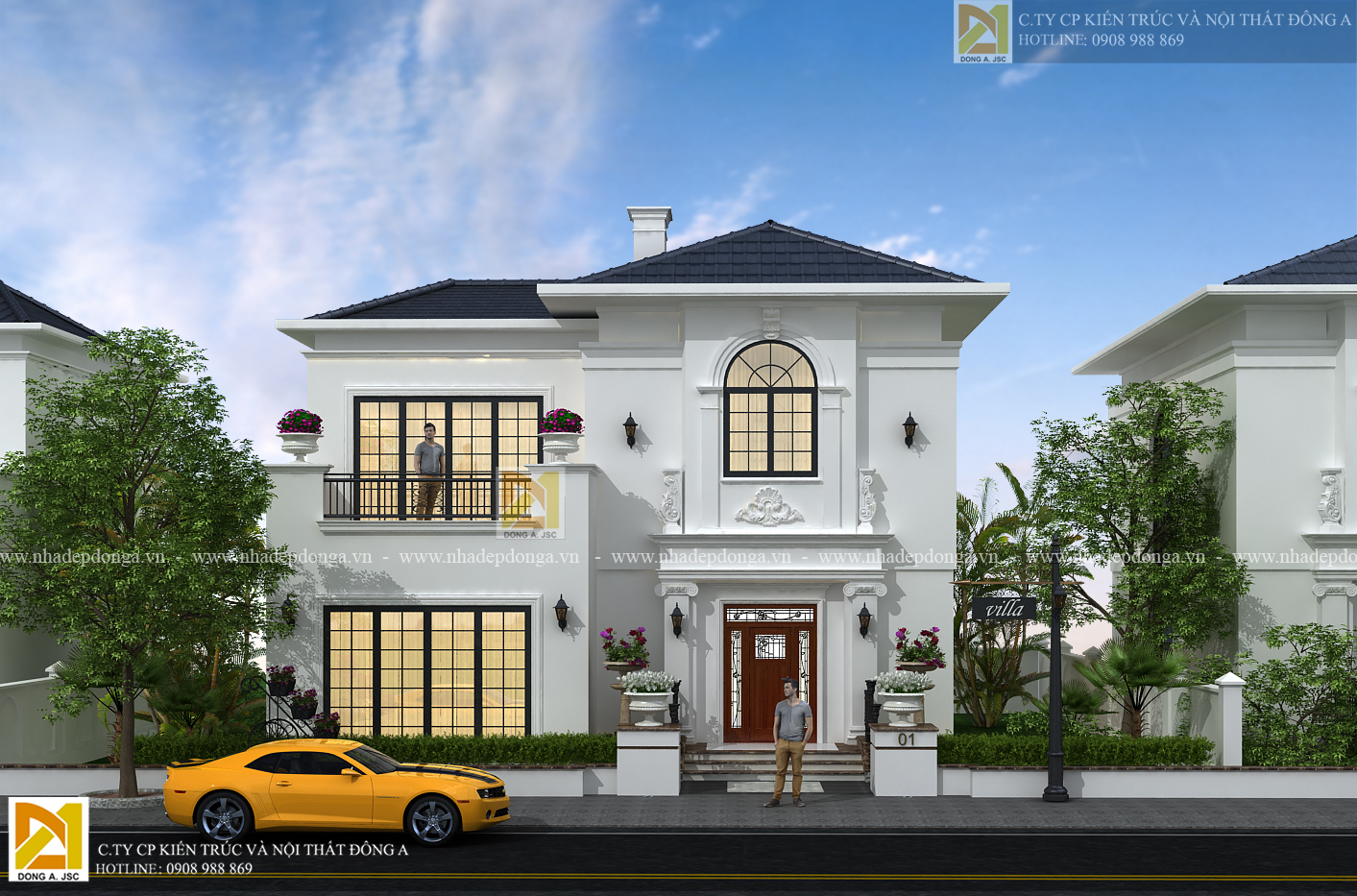 biệt thự tân cổ điển 2 tầng tuyệt đẹp