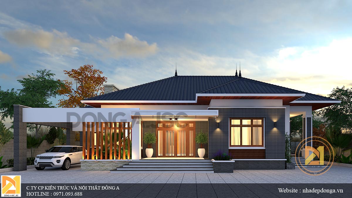Mẫu biệt thự hiện đại 1 tầng Mẫu biệt thự hiện đại 1 tầng