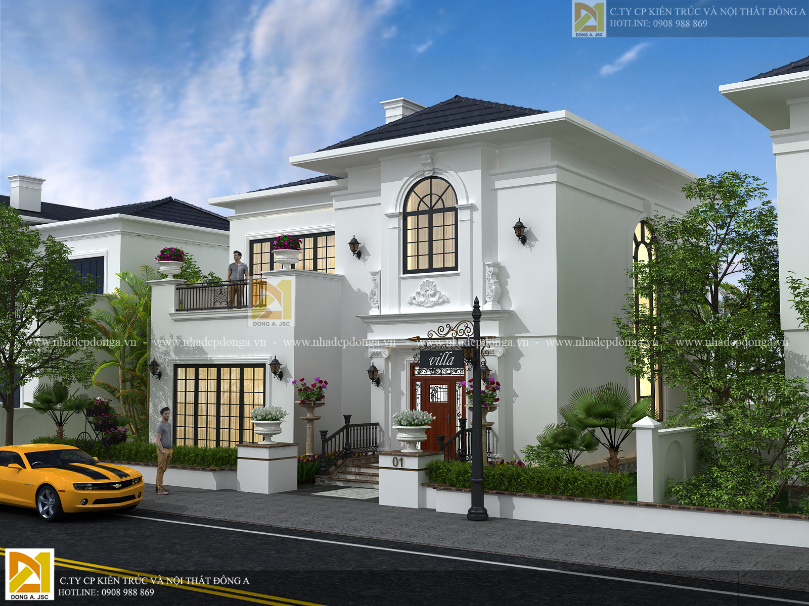 biệt thự tân cổ điển 2 tầng tuyệt đẹp