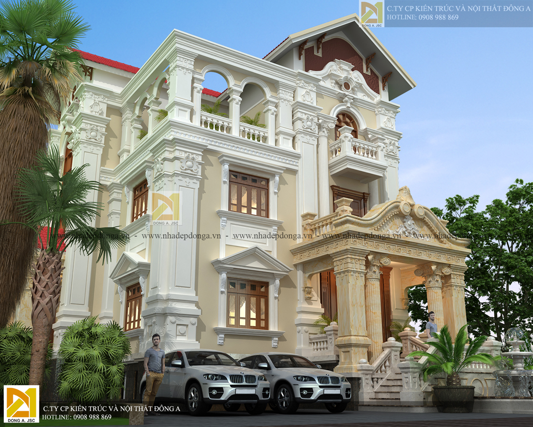 biệt thự tân cổ điển 3 tâng