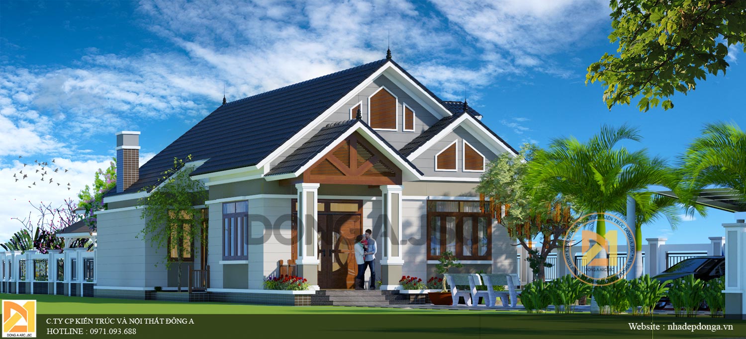 Biệt thự vườn thư giãn 1 tầng Biệt thự vườn thư giãn 1 tầng