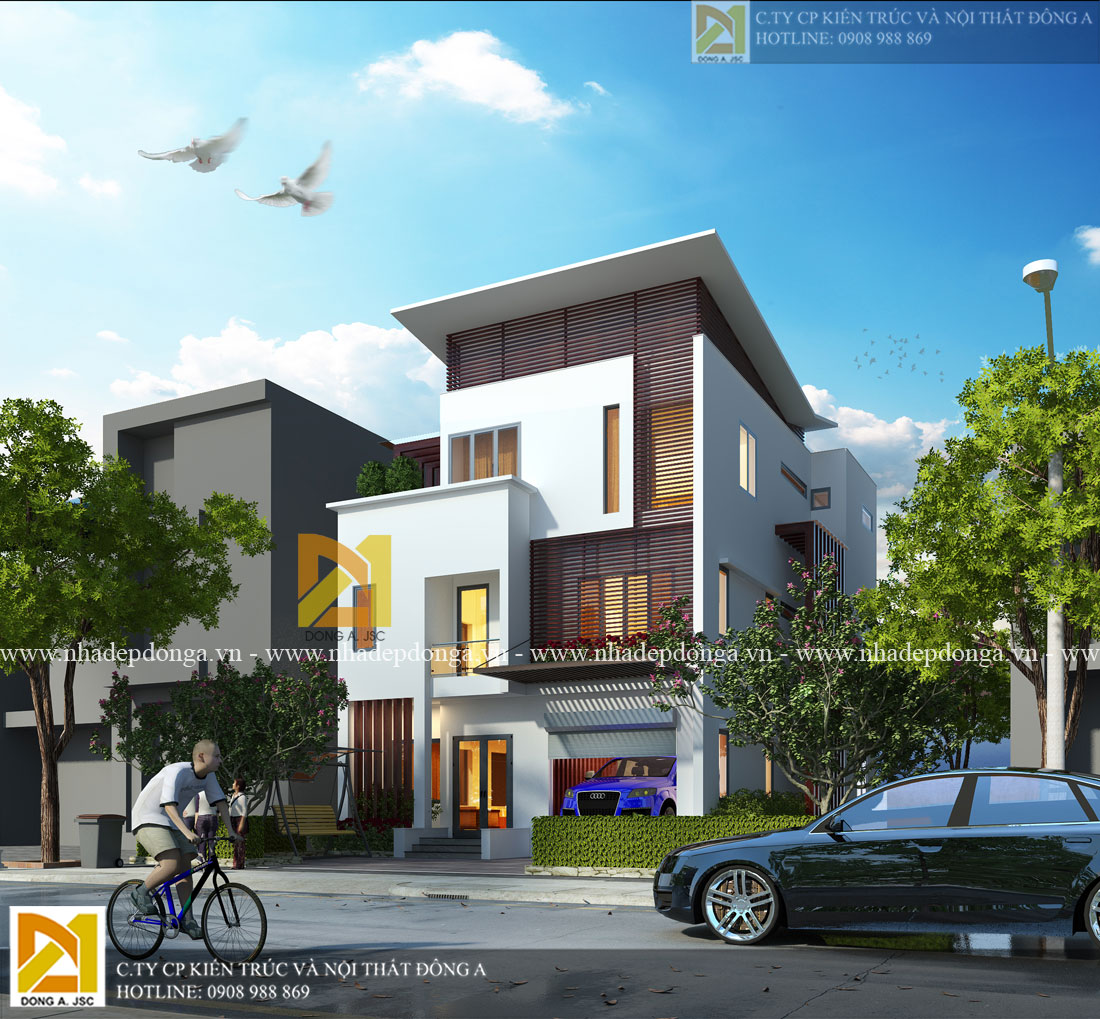 Mẫu biệt thự 3 tầng hiện đại đẹp Mẫu biệt thự 3 tầng hiện đại đẹp