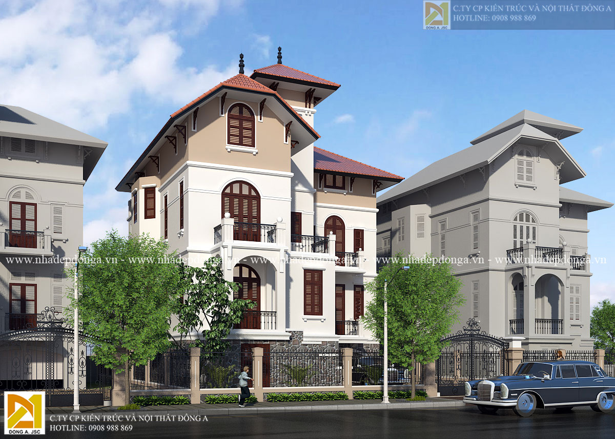 Mẫu biệt thự Pháp cổ đẹp 1