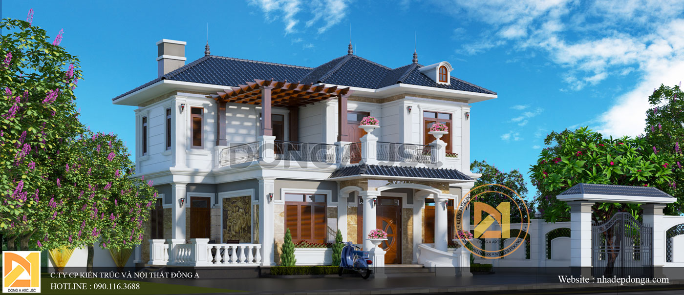 Mẫu biệt thự tân cổ điển 2 tầng