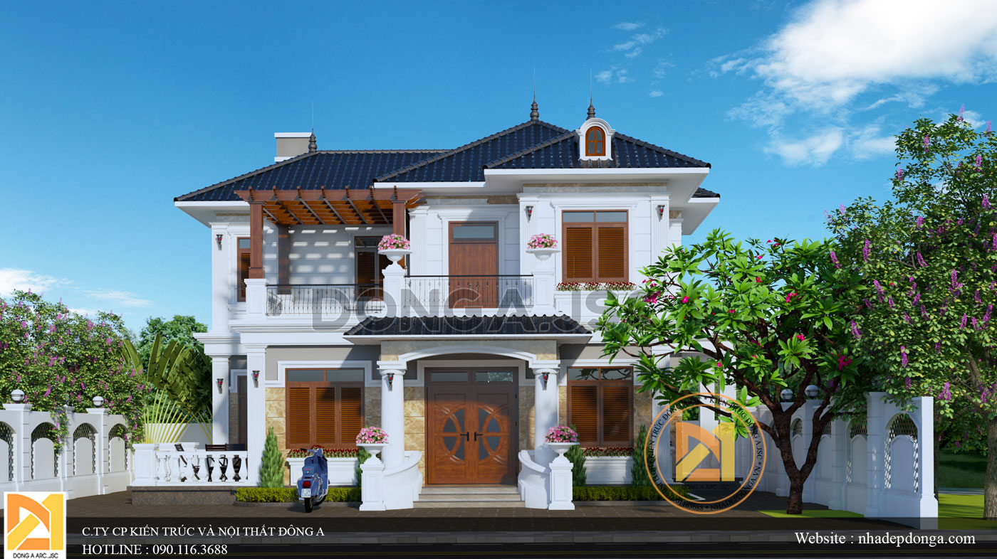 Mẫu biệt thự tân cổ điển 2 tầng