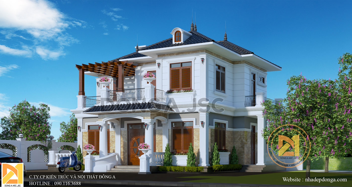 Mẫu biệt thự tân cổ điển 2 tầng