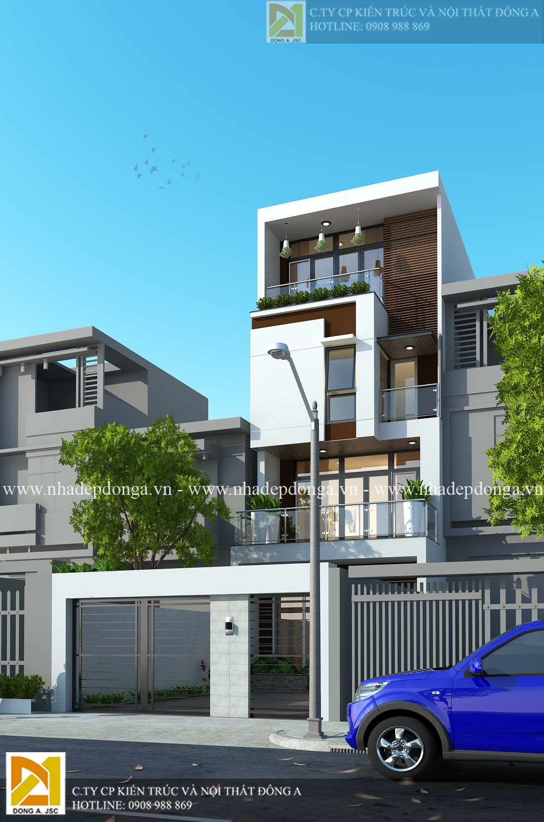 mau-thiet-ke-nha-ong-2 Mẫu thiết kế nhà ống đẹp 3 tầng
