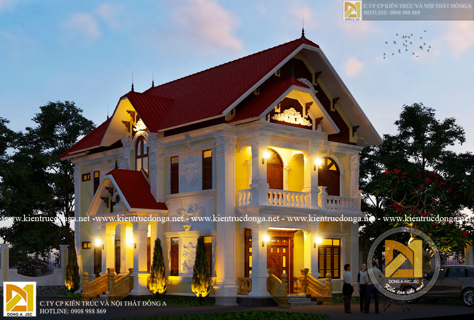 Thiết kế biệt thự kiểu Pháp