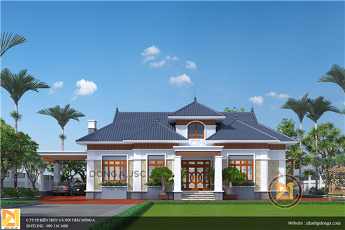 Thiết kế biệt thự vườn thu hút tại Phú Thọ BTV-6599